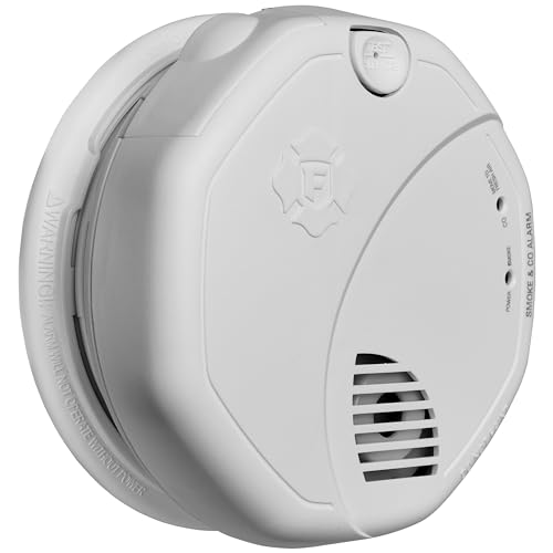 First Alert Powered Alarm SCO5CN Combination Smoke and Carbon Monoxide Detector, Battery Operated, 1 Pack, White