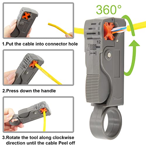 POVTIMS Car Terminal Removal Tool Kit 130pcs Pin Extractor Tool Set Wire Terminal Release Tool Cable Stripper Cutter Tire Repairs Tools for Automotive Car Household Devices