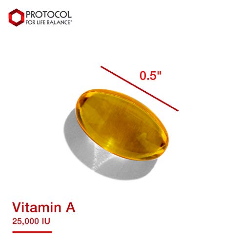 Protocol Vitamin A 25,000 IU - Eye, Retina, and Immune Health - 100 Softgels