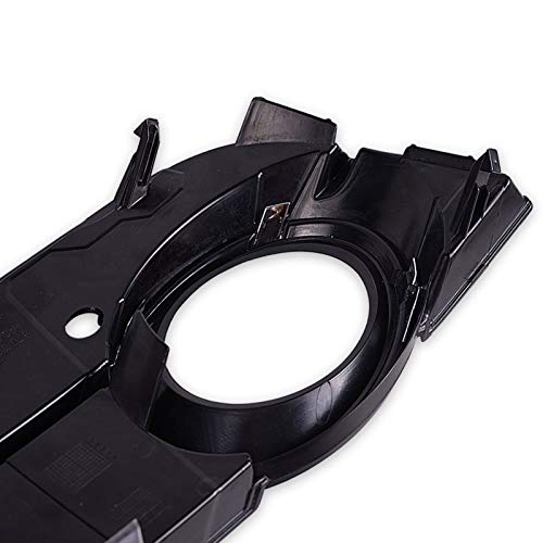 runmade Left ABS Plastic Front Lower Bumper Fog Light Grill Honeycomb Grilles W/Chrome Cover Driver Side Compatible with Audi A5 2008-2011