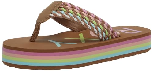 Roxy Girls Rg Chika Chunk Sandals Flip-Flop, Multi 1 241, 11 Little Kid