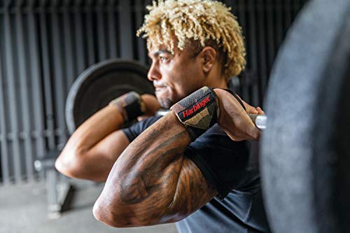 Harbinger Red Line 18-Inch Weightlifting Wrist Wraps for Men and Women (Pair)