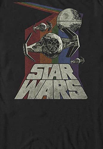 Star Wars Young Men's Retro Wars T-Shirt, Black, S