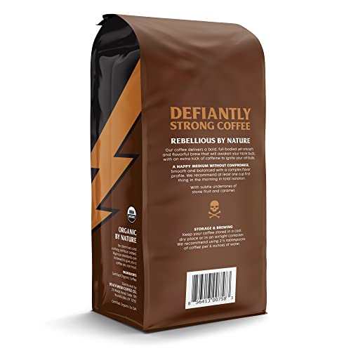 Death Wish Coffee, Medium Roast Ground Coffee, 6 pack
