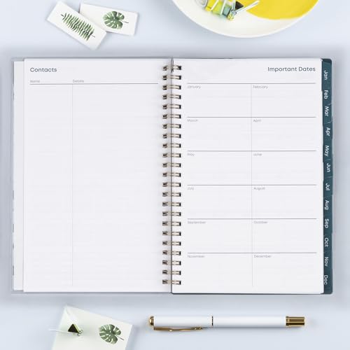 Blue Sky 2024 Weekly and Monthly Planner, January - December, 5" x 8", Clear Pocket Cover, Wirebound, Grenada (137275-24)