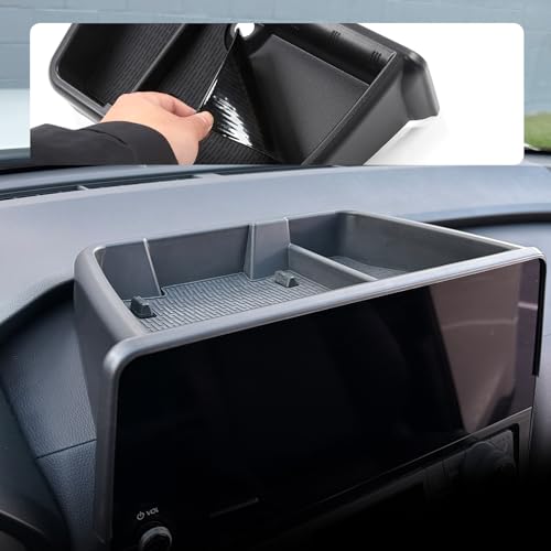 HOUCLEMIC for 2024 Grand Highlander Accessories Center Console Screen Dashboard Organizer, Center Console with Anti-Slip Black Pad Storage Organizer Tray for Grand Highlander Accessories