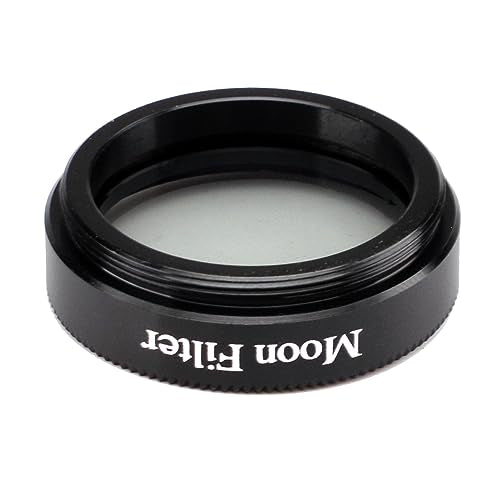 Starboosa 1.25 Inch Moon Filter Aluminum Frame Light Pollution Filter for Telescope Eyepieces