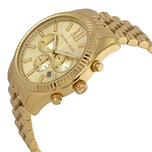 Michael Kors Lexington Chronograph Gold-Tone Stainless Steel Men's Watch (Model: MK8281)