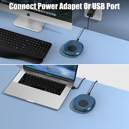 VKAROOD Mouse Jiggler Undetectable Mouse Mover Device with Timer, ON/Off Switch, Breathing Light Mouse Wiggler for Prevent Computer Laptop Screen Sleep (Blue)