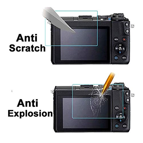 conulog [2-Pack Screen Protector Tempered Glass for Canon G7X Mark III - Ultra Thin Screen Protective Film For Camera Canon G7 X Mark iii G9X Mark II GX7 GX9 (transparent) (transparent)