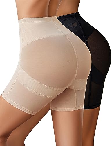 Avidlove Shapewear for Women High Waisted Body Shaper Shorts Butt Lifting Shapewear Tummy Control Thigh Slimmer Panties Black