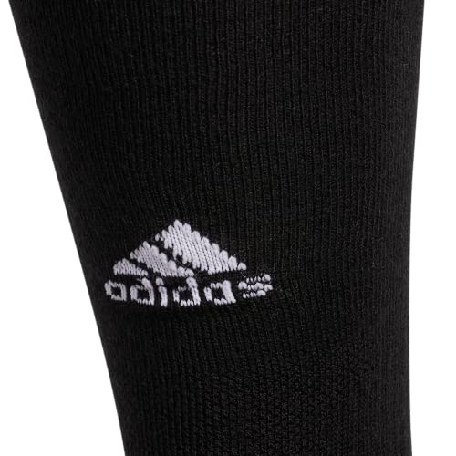 adidas Unisex Icon Baseball/Softball (1-Pair) Over the Calf (OTC), Black/Light Onix Grey/White, X-Small