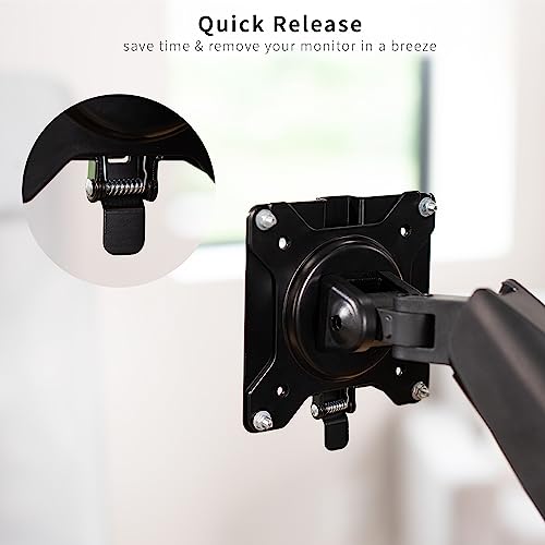 VIVO Adapter VESA Mount Quick Release Bracket Kit, Stand Attachment and Wall Mount Removable VESA Plate for Easy LCD Monitor and TV Screen Mounting, Stand-VAD2