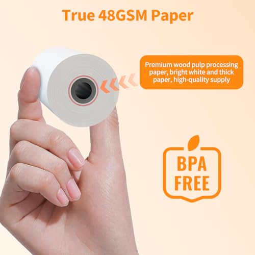 2 1/4'' x 85' Thermal Receipt Paper 10 Rolls, PAPRMA POS Paper Cash Register Paper Rolls, Thermal Paper for Square Terminal Credit Card Machine Verifone VX510 VX570 FD50 T4220