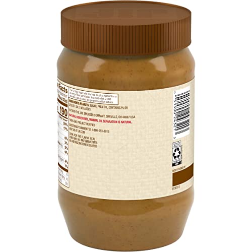 Jif Natural Creamy Peanut Butter Spread – Contains 90% Peanuts, 40 Ounces