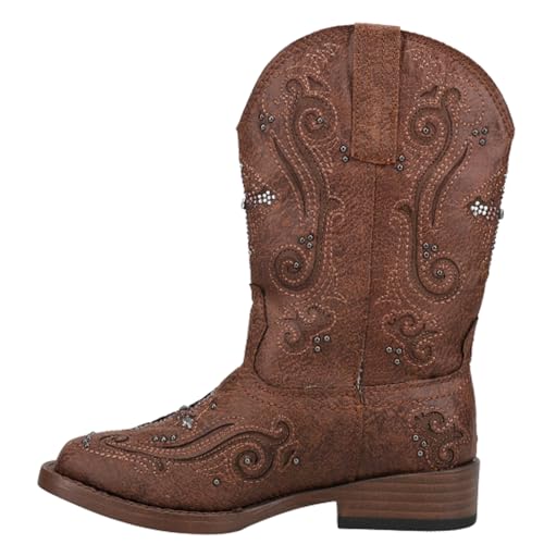 Roper Little Kids Faith Boot, Brown, 1