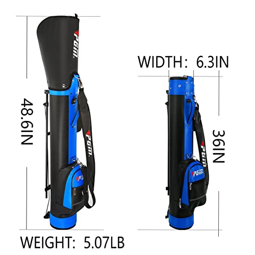 Golf Stand Bag for Men & Women,Easy to Carry & Durable Pitch Golf Bags Sunday Golf Bag Ideal for Golf Course & Travel,Lightweight and Waterproof Black (Black + Blue)