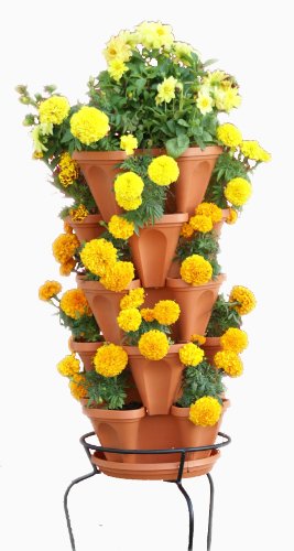 Mr. Stacky 5-Tier Strawberry Planter Pot, 5 Pots