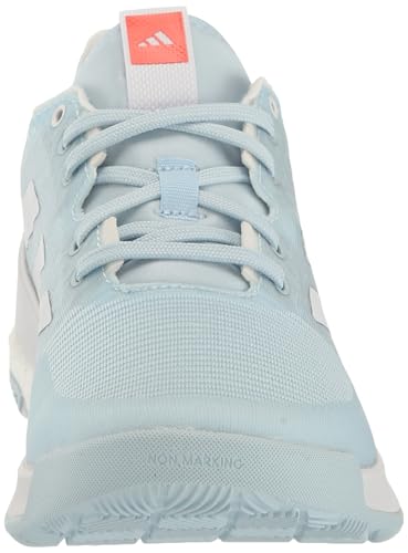 adidas Women's Crazyflight Sneaker, White/Silver Metallic/Grey, 11