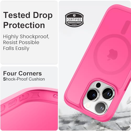 Vooii for iPhone 13 Pro Phone Case, iPhone 13 Pro Magnetic Case [Compatible with Magsafe] Translucent Matte Shockproof Women Men Girl Protective Case Cover for iPhone 13 Pro 6.1", Midnight Green