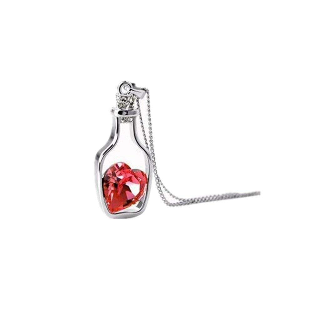 Fashion Women's Jewelry Accessories, Drifting Bottle Glass Bottle Pendant Necklace for Women