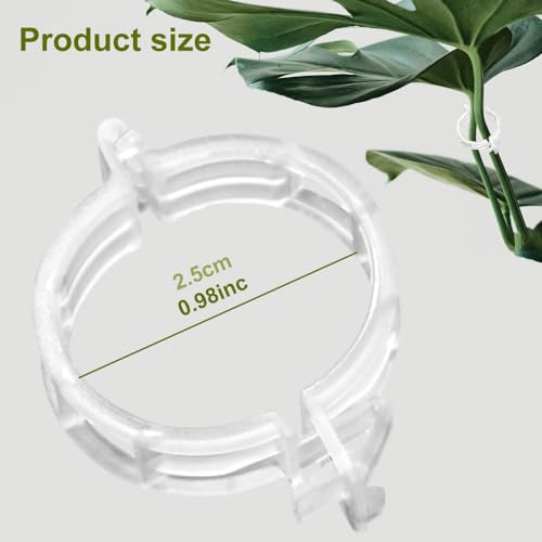 Plant Support Clips,100/150/300 PCS Plant Clips for Climbing Plants Clear Plant Clips,Garden Clips Plant Support Clips Plant Clips Plant Support Garden Clips Vine Fixing Clip for Plants (Green-100pcs)