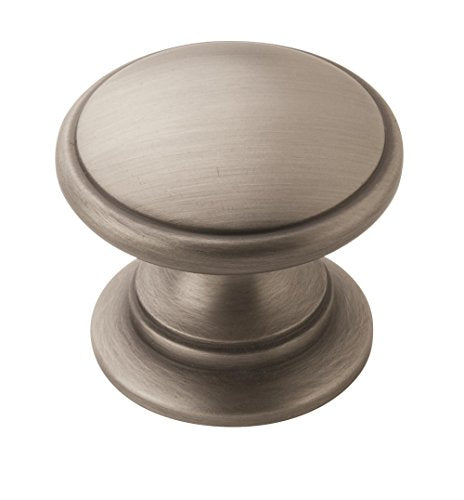 Amerock | Cabinet Knob | Antique Silver | 1-1/4 inch (32 mm) Diameter | Ravino | 1 Pack | Drawer Knob | Cabinet Hardware