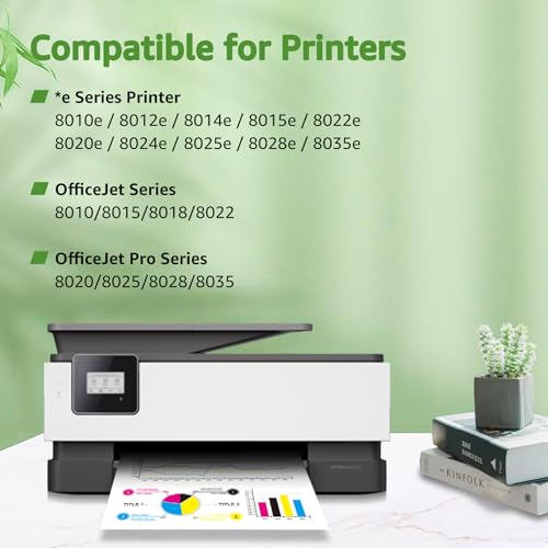 GREENSKY 910XL Ink Cartridges Replacement for HP 910xl Ink Cartridges Combo Pack with HP OfficeJet Pro 8025e 8015e 8022e 8028e 8035e 8025 8035 8020 8022 Printer (Black, Cyan, Magenta, Yellow)