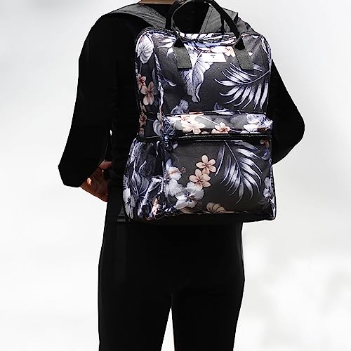 ESVAN Mesh Backpack See Through Bag College Beach Bag Daypack Travel Semi-Transparent Bag for Women and Men (D)