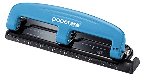 Bostitch Office EZ Squeeze™ Reduced Effort 3-Hole Punch, 12 Sheets, Blue (2103), 12 Sheet Blue