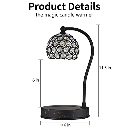 copinpin Candle Warmer Lamp, 2 Bulbs with Candle Warmer with Timer Height Adjustable, Electric Wax Melt Warmer for Scented, Candle Holder Home Decor, Valentine's Day Gift…