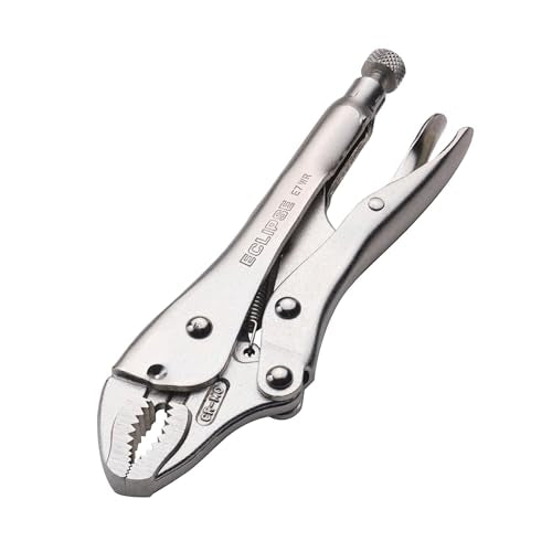 Eclipse Professional Tools E5WR 5 Inch Curved Jaw Locking Pliers with Wire Cutters (5" / 125mm)