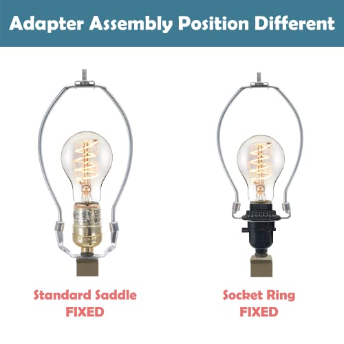 Aspen Creative 20001-12 8" Polished Brass Finish (2 Pack) Lamp Harp with Saddle