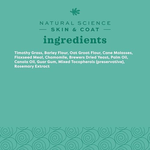 Oxbow Natural Science Skin & Coat Supplement - High Fiber, Palm Oil, Omega 3 and 6 Fatty Acids for Small Animals, 4.2 oz.