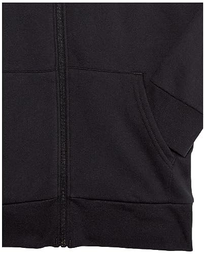 Under Armour girls Rival Fleece Full Zip Hoodie, (001) Black / / White, X-Small