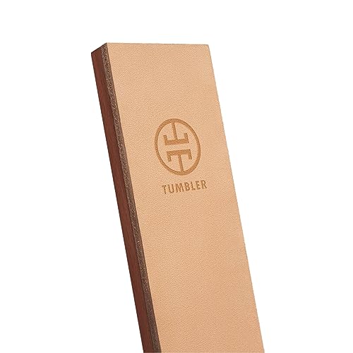 Genuine Leather Knife Sharpening Strop - Companion for Tumbler Knife Sharpener Kits