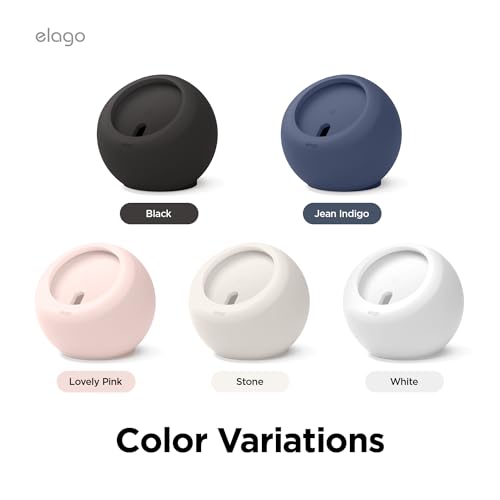 elago MS2 Charging Stand Compatible with MagSafe Charger - Premium Silicone, Compatible with iPhone 16/15/14/13/12 Series, Designed for MagSafe Stand [Black] [Charging Cable Not Included]