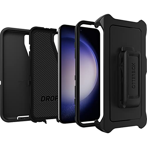 OtterBox Galaxy S23 Bundle: Defender Series Screenless case (Black) & Alpha Flex Screen Protector