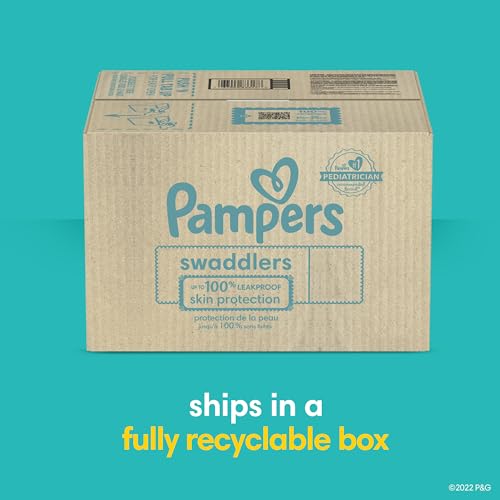 Pampers Swaddlers Diapers - Size 4, One Month Supply (150 Count), Ultra Soft Disposable Baby Diapers