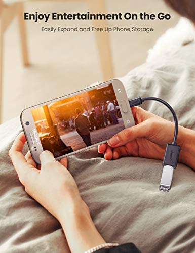 UGREEN 2 Pack On The Go Adapter Micro USB to USB OTG Cable for Samsung S7 S6 Edge S4 S3 LG G4 DJI Spark Mavic Remote Controller Android Tablets Black