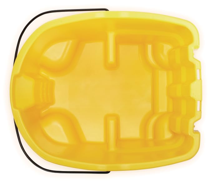 Rubbermaid Commercial Products WaveBrake 26 Qt. Side-Press Mop Bucket and Wringer Combo on Wheels, Yellow, for Professional/Industrial/Business Heavy-Duty Floor Cleaning/Mopping