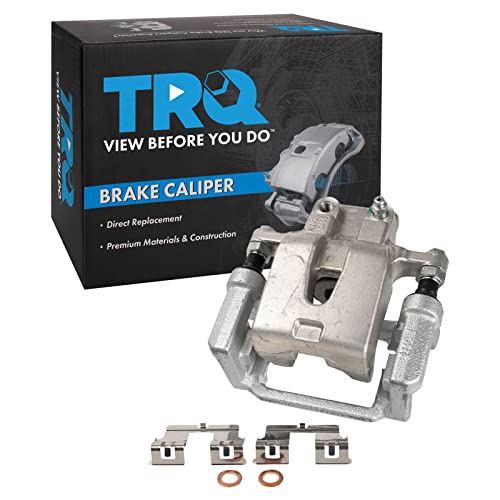 TRQ Front Right Brake Caliper w/Bracket Performance Red Passenger Side Compatible with 2003-2008 Pontiac Vibe Toyota Corolla Matrix