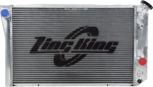ZING KING CC829 All Aluminum Radiator 3-Row Race Radiator For 1982-2002 Chevy S-10 Blazer V8 Conversion 1984 1985 1986 1987 1988 1989 1990 Chevrolet Corvette