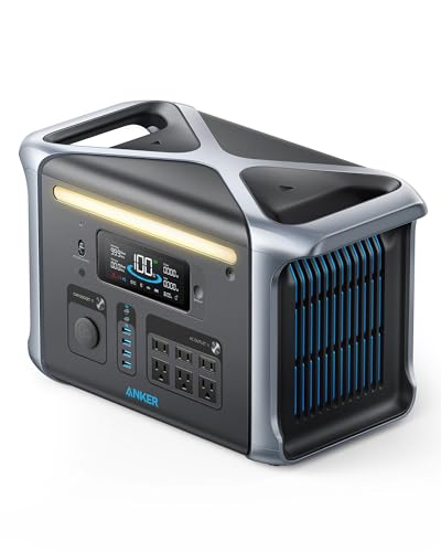 Anker SOLIX F1200 Portable Power Station, PowerHouse 757, 1800W Solar Generator, 1229Wh Battery Generators for Home Use, LiFePO4 Power Station for Outdoor Camping, and RVs (Solar Panel Optional)