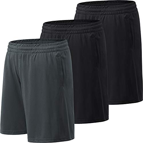 MCPORO Mens Athletic Shorts with Pockets Quick Drying Activewear for Gym Workout