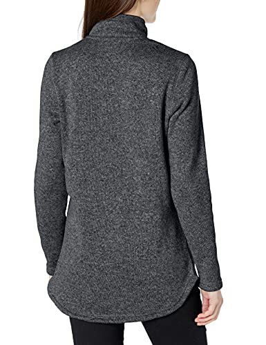 Charles River Apparel Women's Hingham Tunic Pullover, Black Heather, XS