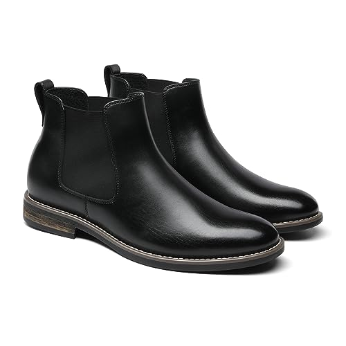 Bruno Marc Men's Chelsea Boots Dress Ankle Slip On Boots,Black,Size 14,URBAN-06-1