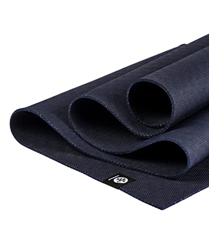 Manduka X Yoga Mat - Easy to Carry, For Women and Men, Non Slip, Cushion for Joint Support and Stability, 5mm Thick, 71 Inch (180cm), Midnight Blue