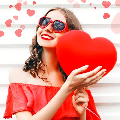 JASPIN Polarized Heart Sunglasses for Women - Trendy Cute Love Shaped glasses Oversized Eyeglasses UV400 Protection