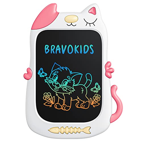 Bravokids Toys for Girls Age 3-7, LCD Writing Tablet for Kids, Drawing Tablet for Toddler Gifts, Erasable Drawing Tablet Doodle Board, Birthday Christmas Gifts